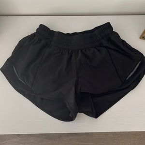 Black lululemon shorts. Hardly worn